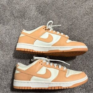 *NEVER WORN* Nike Dunk Peach and Cream Low-Top Sneakers